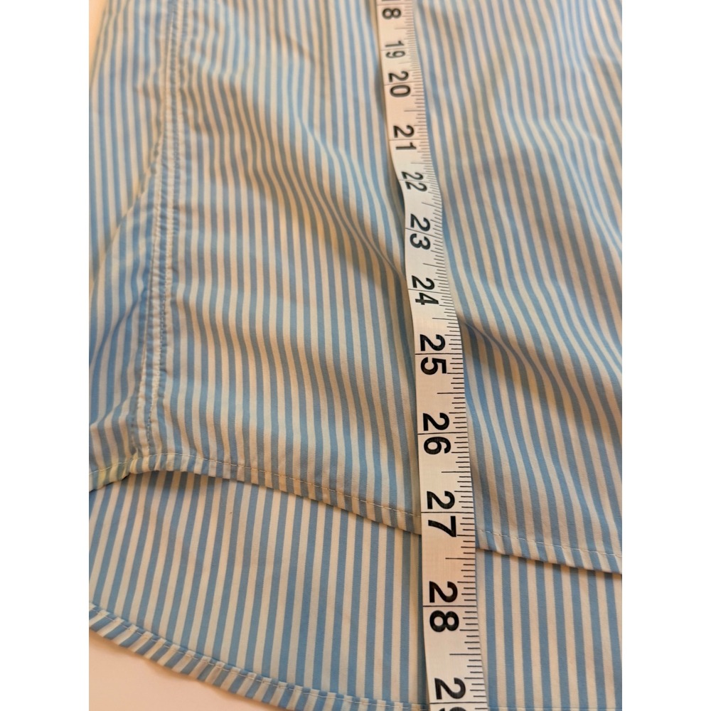 Vineyard Vines Performance Whale Shirt Men Small Blue Stripe Classic Fit Stretch - Picture 5 of 9